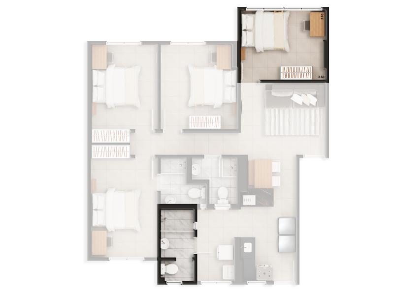 Imagem 10 da galeria do anúncio: Quarto com banheiro exclusivo | Metrô Fradique Coutinho